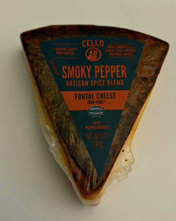 cuña queso fontal cello “smoky pepper” – 141g