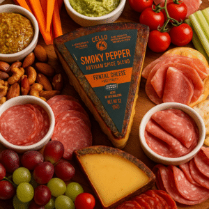 cuña queso fontal cello “smoky pepper” – 141g