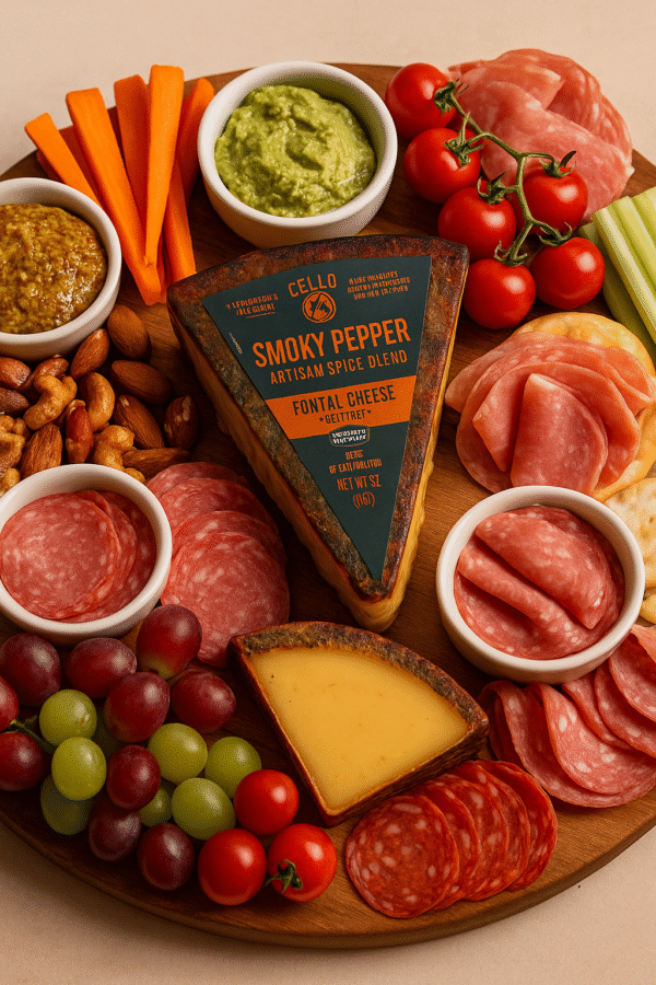 cuña queso fontal cello “smoky pepper” – 141g